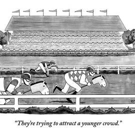  Men Race On Toy Horses by Benjamin Schwartz