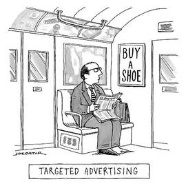 Targeted Advertising A Man Sits On The Subway by Joe Dator