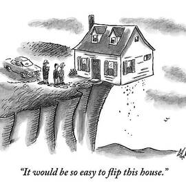 A Couple And A Real Estate Representative Stand by Frank Cotham