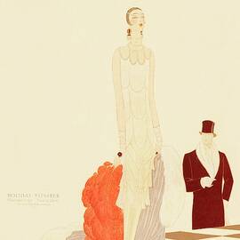 A Vogue Magazine Cover Of A Woman by Eduardo Garcia Benito