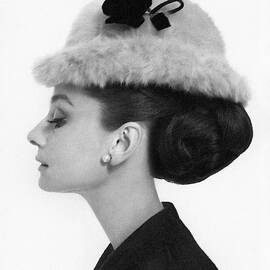 Audrey Hepburn Wearing A Givenchy Hat by Cecil Beaton