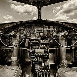 Cockpit of a B-17 by Mike Burgquist