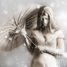 Dark vampire in a forsaken winter wonderland by Jorgo Photography