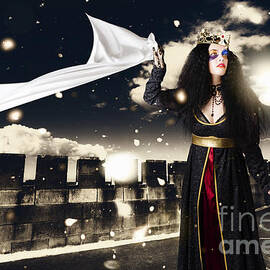 Fantasy princess awaiting prince charming rescue by Jorgo Photography