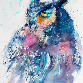 Great horned owl by Kovacs Anna Brigitta