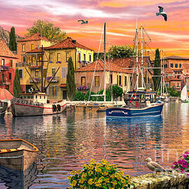 Harbour Sunset by Dominic Davison