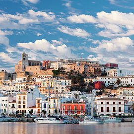Ibiza Town At Sunrise by Jorg Greuel