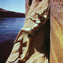 Marisa Berenson Wearing A Catalina Bikini by John Cowan