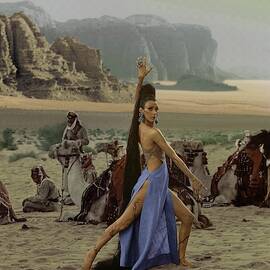 Model With Bedouin Desert Patrol In Wadi Rum by Henry Clarke