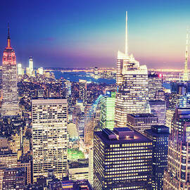 New York City Aerial View by Ferrantraite