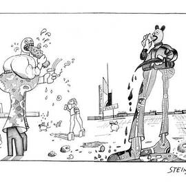 New Yorker February 23rd, 1976 by Saul Steinberg