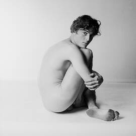Nude Man Sitting by Horst P. Horst