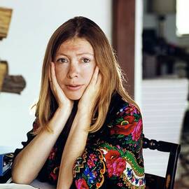 Portrait Of Joan Didion by Henry Clarke