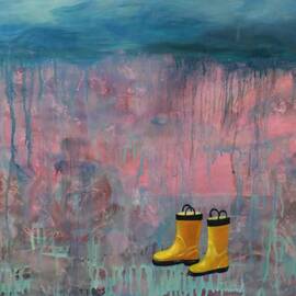 Rainy Day Galoshes by Guenevere Schwien