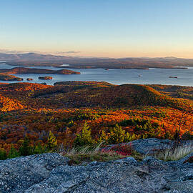 Sunrise Over Winnipesaukee. by Jeff Sinon