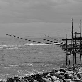 Trabocco on the coast of Italy  by AM FineArtPrints