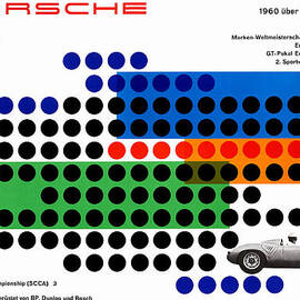 Vintage 1960s Porsche Advert by Georgia Clare
