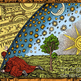 Where Heaven And Earth Meet 1888 Flammarion Engraving