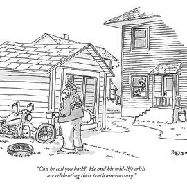 Can He Call You Back?  He And His Mid-life Crisis by Jack Ziegler