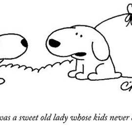 She Was A Sweet Old Lady Whose Kids Never Called by Charles Barsotti