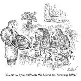 You Can See By Its Smile That This Halibut by Edward Koren