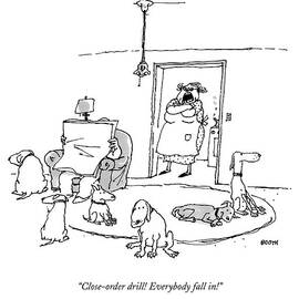 Close-order Drill! Everybody Fall In! by George Booth