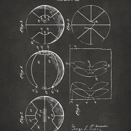 1929 Basketball Patent Artwork - Gray by Nikki Marie Smith