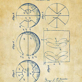 1929 Basketball Patent Artwork - Vintage by Nikki Marie Smith