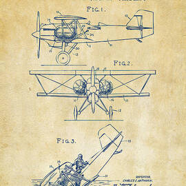 1931 Aircraft Emergency Floatation Patent Vintage by Nikki Marie Smith