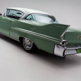 1958 Cadillac DeVille Photograph by Gianfranco Weiss - Metal Posters