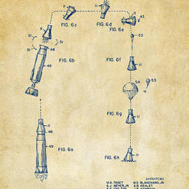 1963 Space Capsule Patent Vintage by Nikki Marie Smith