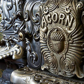 19th Century Acorn Cast Iron Stove White Pine Village Ludington MIchigan by Mary Lee Dereske