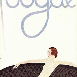 A Vintage Vogue Magazine Cover Of A Woman by Andre E.  Marty