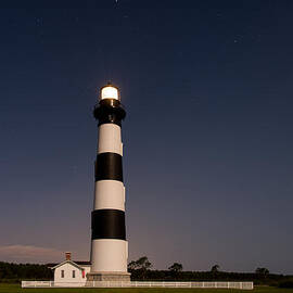 Bodie Island Lighthouse Nightscape by Stacy Abbott