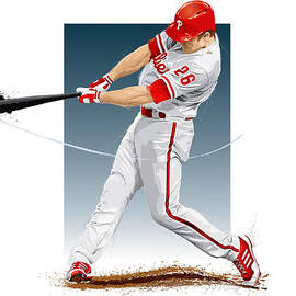 Chase Utley by Scott Weigner