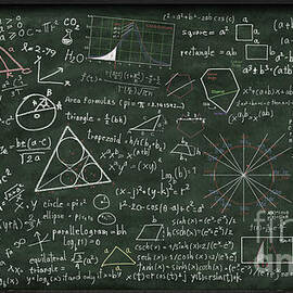 maths formula on chalkboard by Setsiri Silapasuwanchai