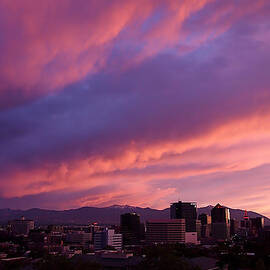Salt Lake City Sunset by Rona Black