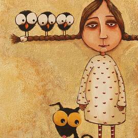 Three Little Crows by Lucia Stewart