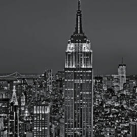 Top of the Rock BW by Susan Candelario
