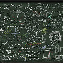 maths formula on chalkboard by Setsiri Silapasuwanchai