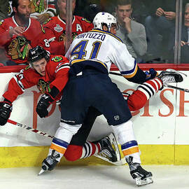 St. Louis Blues V Chicago Blackhawks - by Jonathan Daniel