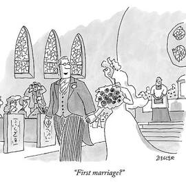 First Marriage? by Jack Ziegler