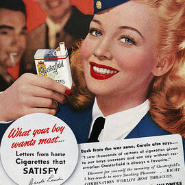Chesterfield Cigarette Ad #1 Poster by Granger