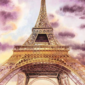 Eiffel Tower Paris France by Irina Sztukowski