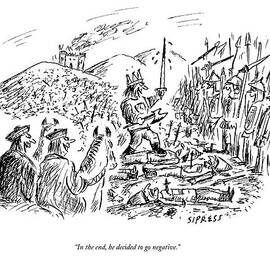 In The End, He Decided To Go Negative by David Sipress