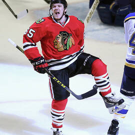 St. Louis Blues V Chicago Blackhawks - by Jonathan Daniel