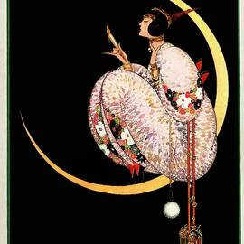 A Vintage Vogue Magazine Cover Of A Woman by George Wolfe Plank