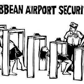 Caribbean Airport Security by Drew Dernavich