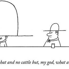 All Hat And No Cattle But by Charles Barsotti
