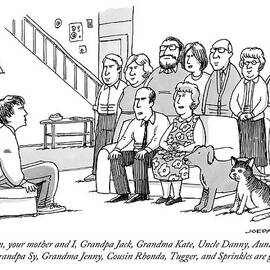 A Boy Sits On An Ottoman In A House Facing by Joe Dator